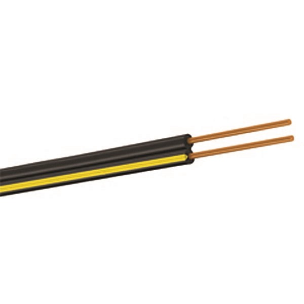 Cable Telef. 1 Par Paralelo Para Exterior Color Negro 18 Awg Rll/250 Mts Mca. Condumex