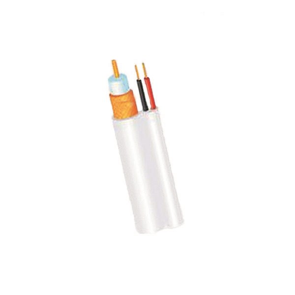 Cable Coaxial Rg59, Malla 95% De Cobre 20 Awg + 2/20awg, Color Blanco Rll/305 Mts Mca. Condumex