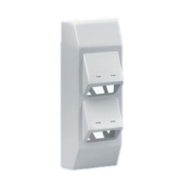 Bracket Para Ducto T45 De 4 Salidas Para Voz Y Datos Color Blanco