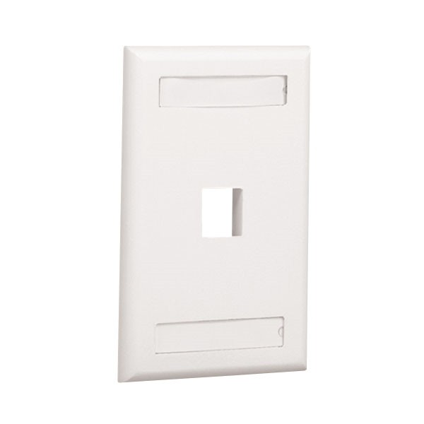 Faceplate Vertical De 1 Salida Netkey Color Blanco