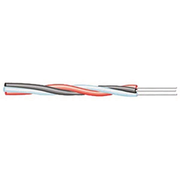 Cable Telefonico De 1 Par Tipo Jumper 22 Awg Blanco/rojo Rll/1000 Mts Mca. Condumex