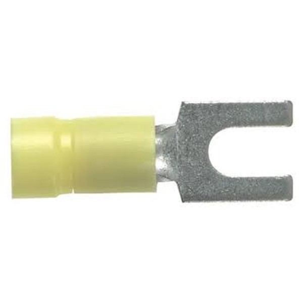 Terminal De Orquilla 12-10 Awg, Stud#6,  Nylon Pk/500