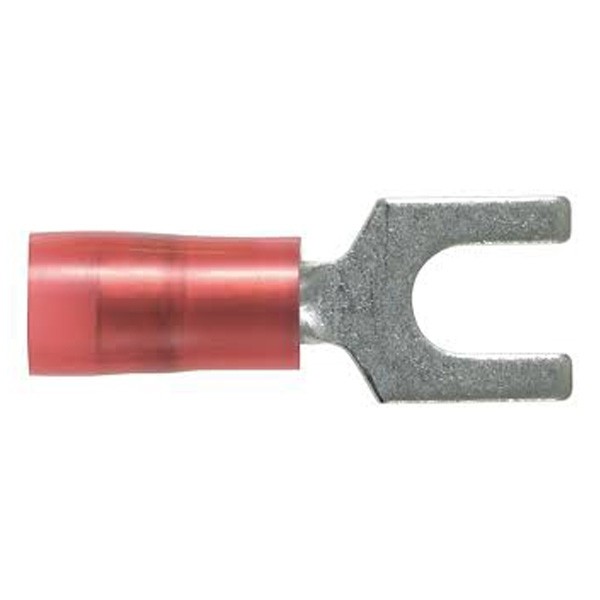 Terminal De Orquilla 22-18  Awg Stud#6,  Nylon Pk/1000