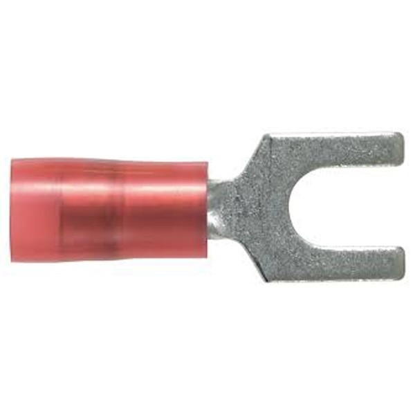 Terminal De Orquilla 22-18  Awg Stud#8,  Nylon Pk/1000