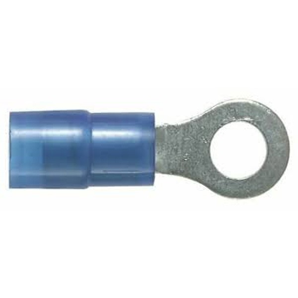 Terminal De Ojillo 16-14 Awg Stud #8, Nylon Funnel Entry Pk/1000