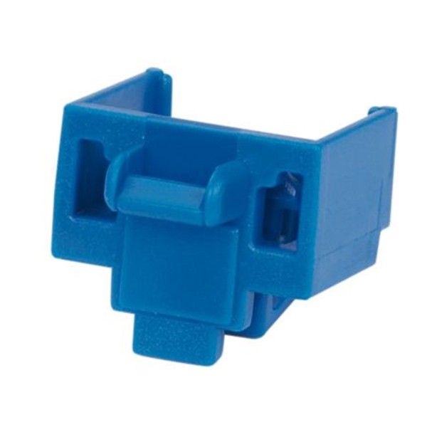 Modulo Para Bloquear Acceso A Mini-jack Color Azul Pk/10 Pzas. Incluye 1 Herramienta