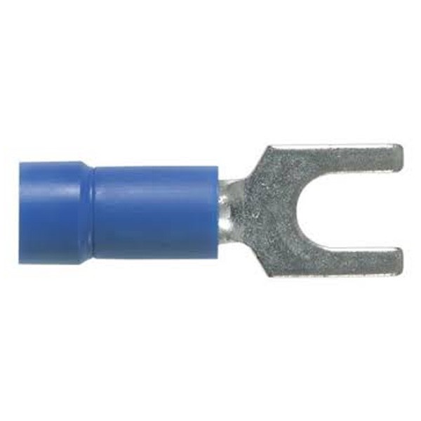 Terminal De Orquilla 16-14 Awg, Stud#10,  Vynil Pk/1000