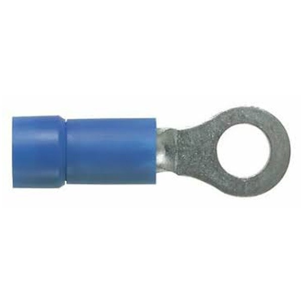 Terminal De Ojillo 16-14 Awg Stud#4, Vynil Pk/1000