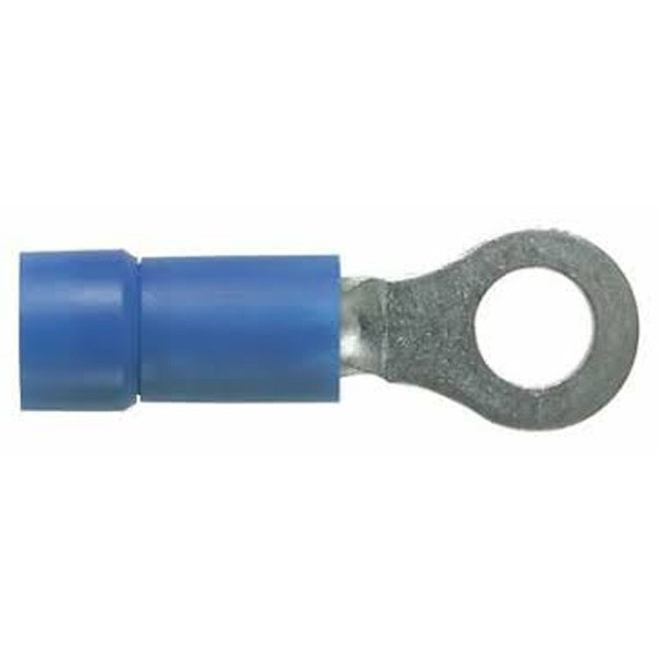 Terminal De Ojillo 16-14 Awg, Stud#6,  Vynil Pk/1000
