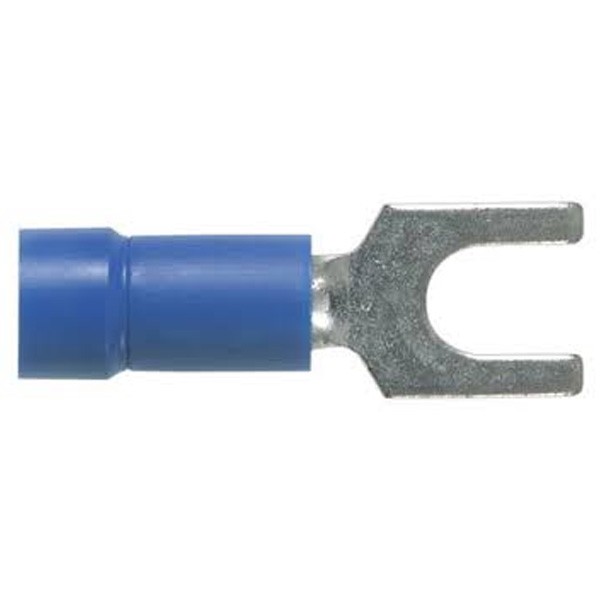 Terminal De Orquilla 16-14 Awg, Stud#8,  Vynil Pk/1000