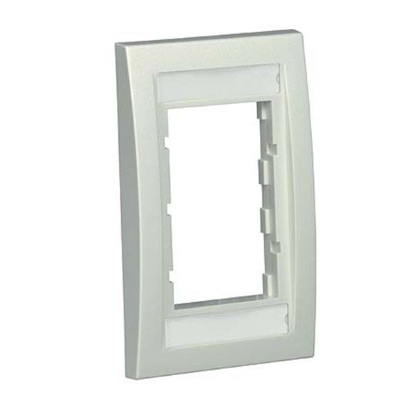 Faceplate Ejecutivo Vertical Tipo Frame Ara Modulos 1/3 Color Blanco
