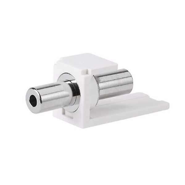 Modulo 3.5mm Stereo Para Faceplate Mini-com Color Blanco