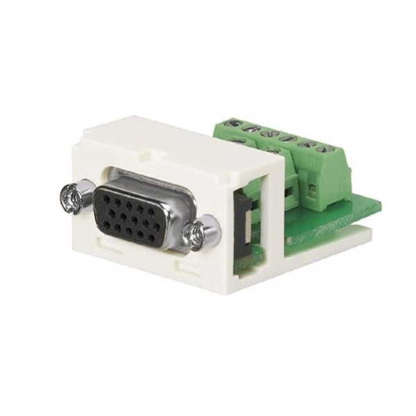 Conector Svga Db 15 Pines Para Faceplate Mini-com Color Blanco