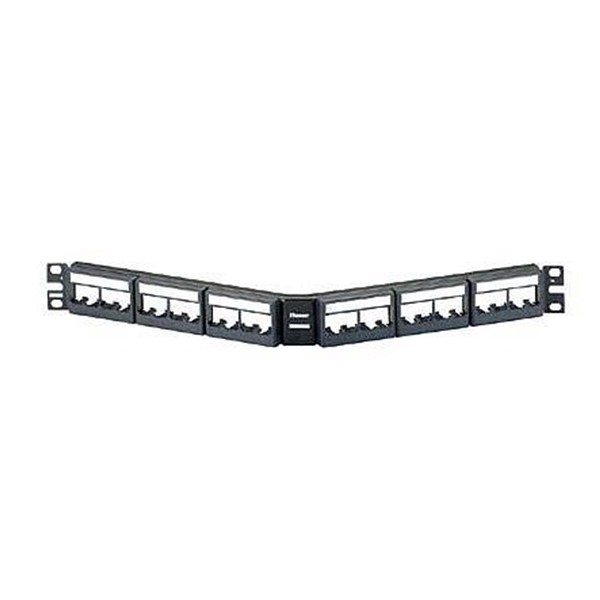 Patch Panel Modular Tipo Angular De 24 Ptos P/rack Con Etiquetas