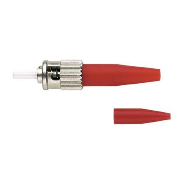 Conector St 62.5/125/50/125mm Multimodo Color Rojo