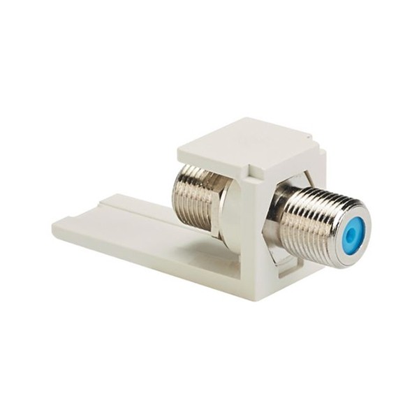 Modulo Tipo F De  75 Ohm Para Faceplate Mini-com Color Blanco Hospital