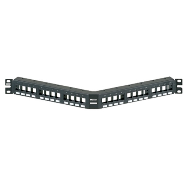 Patch Panel Modular Tipo Angular De 24 Ptos Netkey P/rack Con Etiquetas
