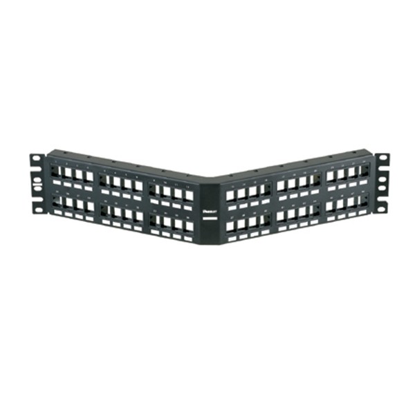 Patch Panel Modular Tipo Angular De 48 Ptos Netkey P/rack Con Etiquetas