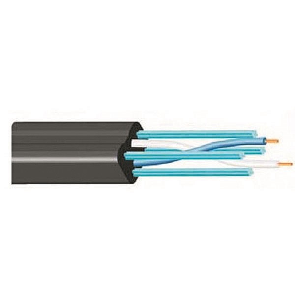 Cable Telef. 1 Par Para Exterior Color Negro 22 Awg Rll/300 Mts Mca. Condumex
