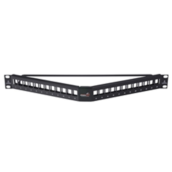 Patch Panel Modular Tipo Angular De 24 Ptos P/rack Condunet