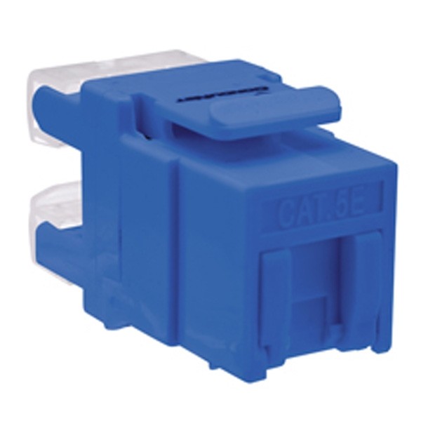 Jack Modular Cat. 5e Con Cubrepolvo Condunet Color Azul
