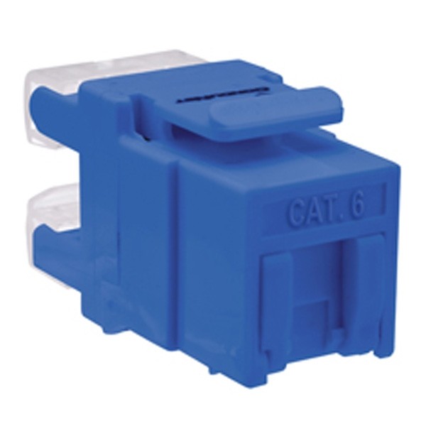 Jack Modular Cat. 6 Con Cubrepolvo Condunet Color Azul