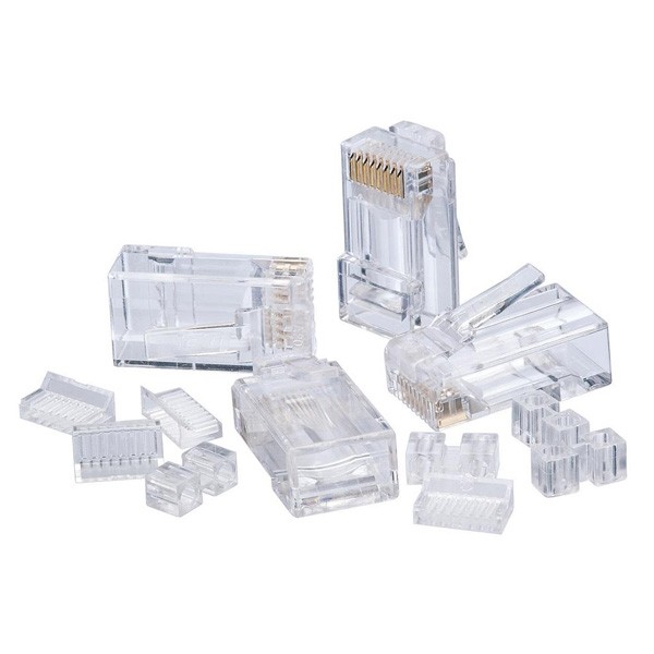Plug Modular De 8 Posiciones Tipo Rj45 Cat. 6 Mca Ideal Pk/25 Pzas