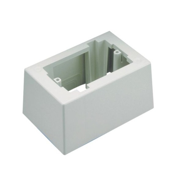 Caja De Montaje Universal Con Adhesivo De Una Pieza De Mayor Profundidad Color Blanco