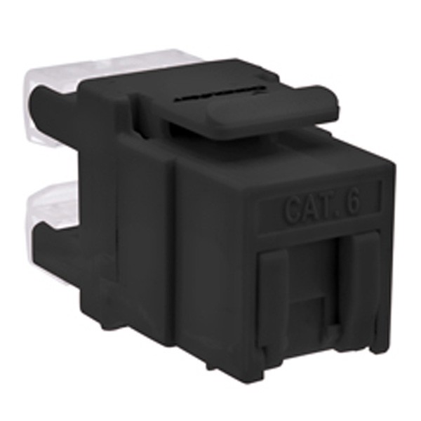 Jack Modular Cat. 6 Con Cubrepolvo Condunet Color Negro