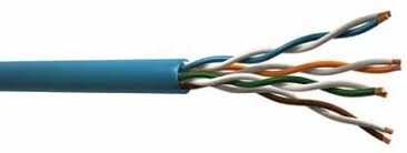 Cable Utp Cat. 5e Cmr Int/ext 4 Pares 24 Awg Color Azul Rll/305 Mts Marca Viakon