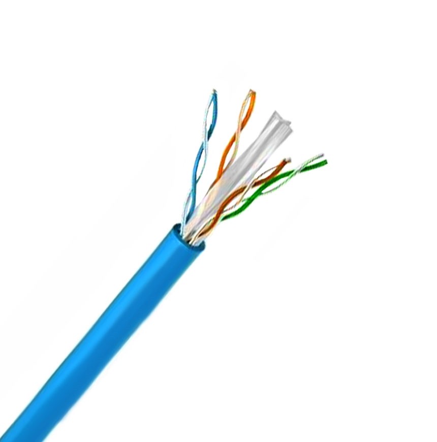 Cable Utp Cat. 6 4 Pares Cmr Int/ext Color Azul Rll/305 Mts Marca Viakon