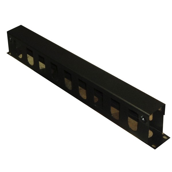 Organizador Horizontal Frontal De 1 U.r Metalico