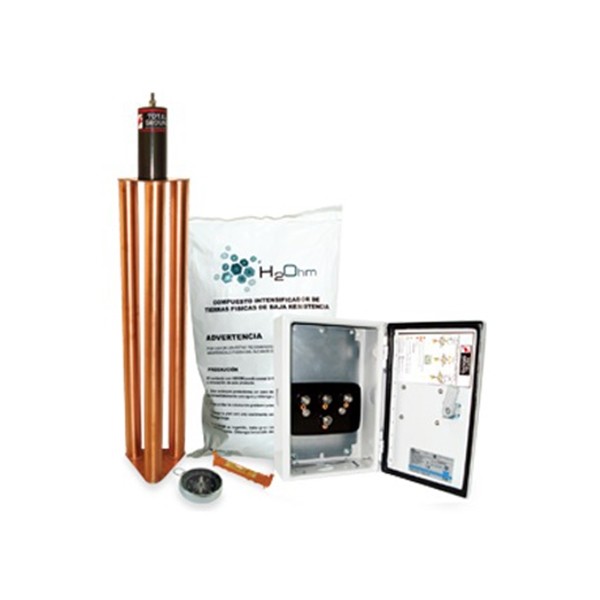 Kit De Tierra 100a: Electrodo, Acoplador De Admitacias Y Saco De H2ohm