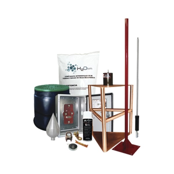 Kit Pararrayos Master Incidencia Media Aluminio
