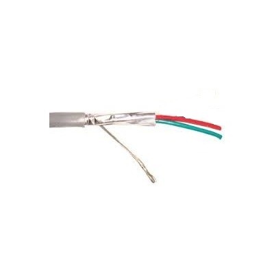 Cable Multiconductor Cm 2x22 Awg, Blindado+dren Color Gris Rll/ 305 Mts Marca Viakon