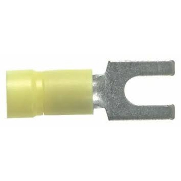 Terminal De Orquilla 12-10 Awg, Stud#8,  Vynil Pk/50