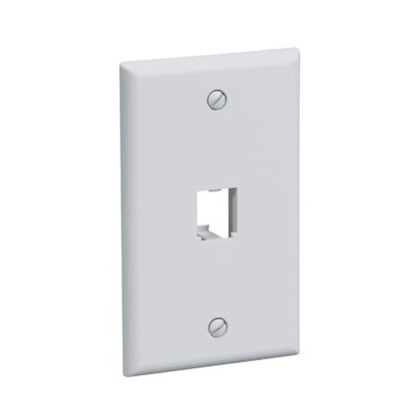Faceplate Clasico Vertical De 1 Salida Color Negro