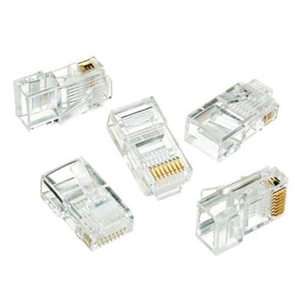 Plug Modular De 6 Posiciones 4c  Tipo Rj11 Cat.3 Mca Ideal Pk/25 Pzas