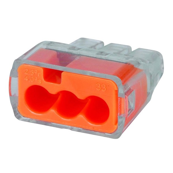 Conector In Sure Push-in 12 Awg 3 Puertos Pk/100