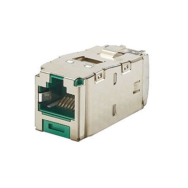 Jack Modular Cat. 6 Blindado Color Verde