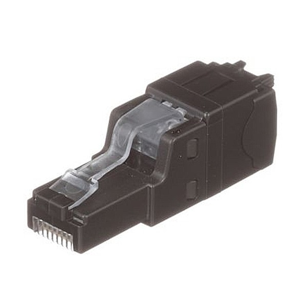 Plug Modular Cat. 6a Color Negro Marca Panduit