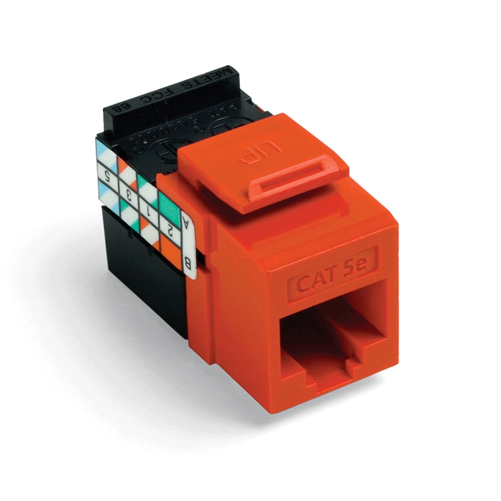 Jack Modular Gigamax Cat. 5e Color Naranja Mca Leviton