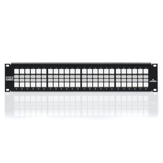 Patch Panel Modular Blindado Quickport De 48 Ptos Para Montar En Rack Mca Leviton