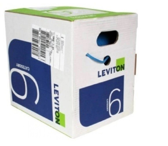Cable Utp Cat. 6 Extreme 4 Pares Cmr Color Azul Rll/305 Mts Mca Leviton