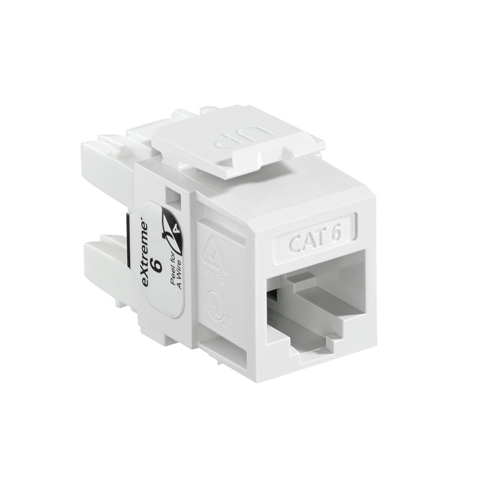 Jack Modular Extreme Cat. 6 Color Blanco Mca Leviton