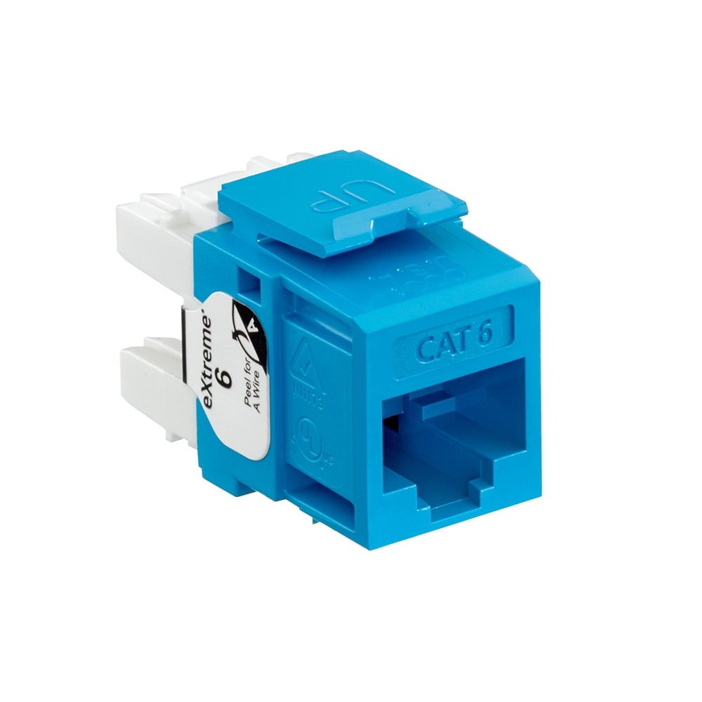 Jack Modular Extreme Cat. 6 Color Azul Mca Leviton