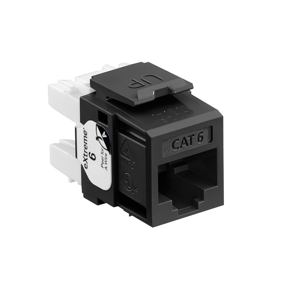 Jack Modular Extreme Cat. 6 Color Negro Mca Leviton