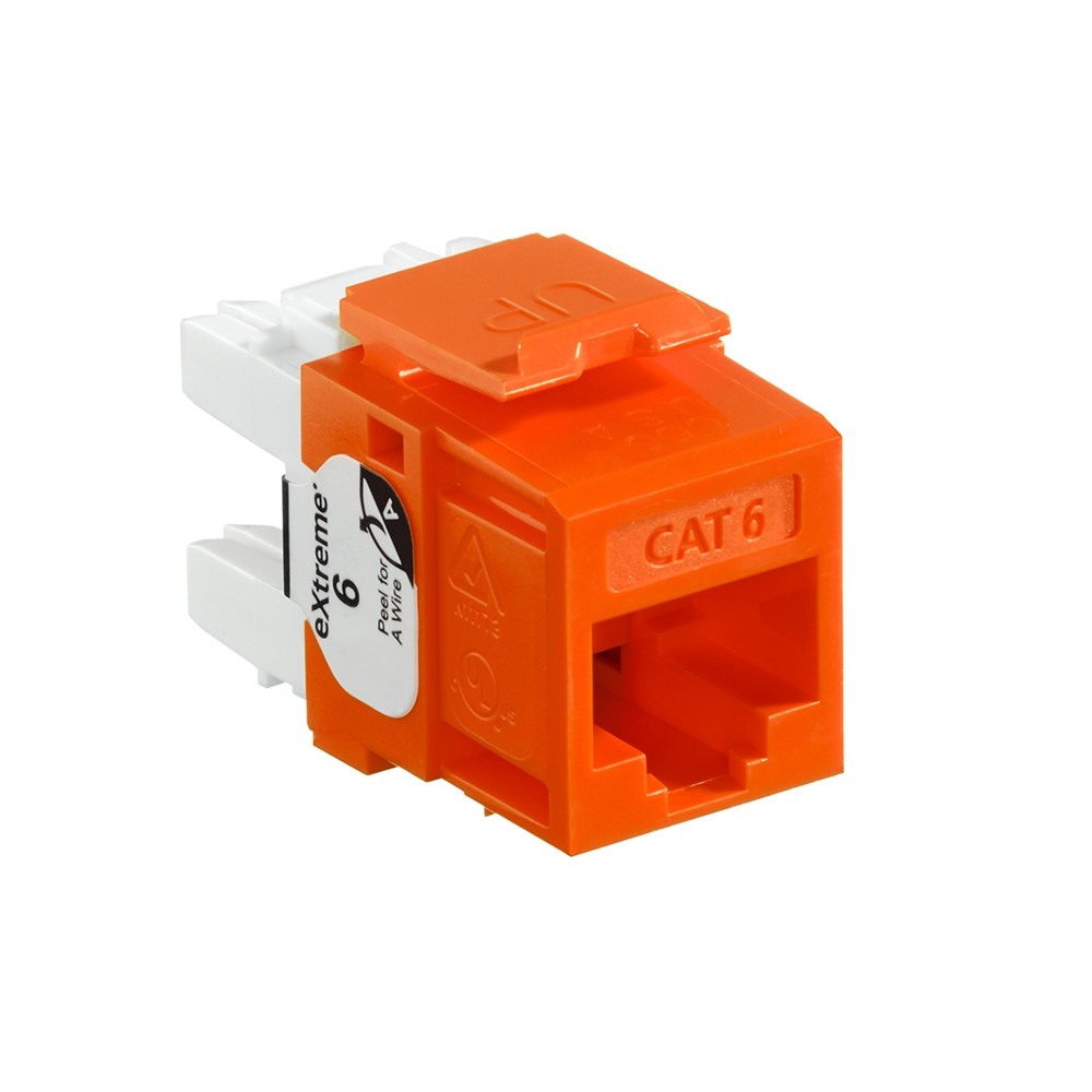Jack Modular Extreme Cat. 6 Color Naranja Mca Leviton