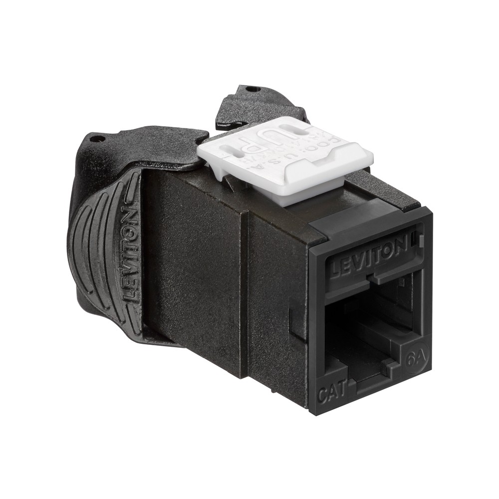 Jack Modular Atlas Cat. 6a Color Negro Mca Leviton