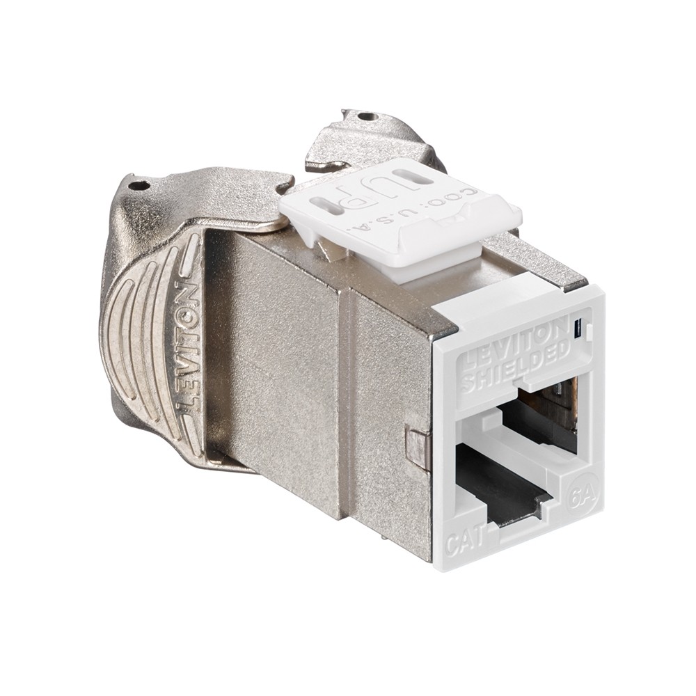 Jack Modular Atlas Cat. 6a Blindado Color Blanco Mca Leviton